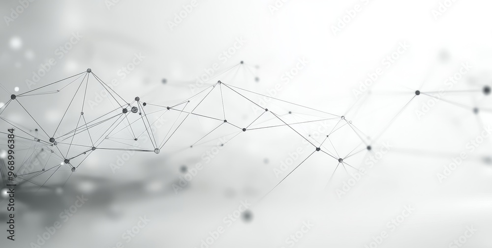Aufkleber graphik background with dots converging into polygons. technology, data, and chemical concepts. the 