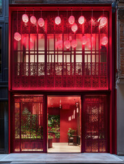 Asian - Chinese fusion building restaurant and cafe