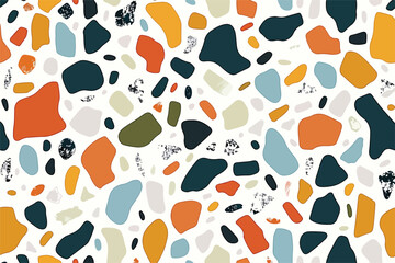 Fototapeta premium Geometric Abstract Shapes Pattern Clipart Isolated on White Background