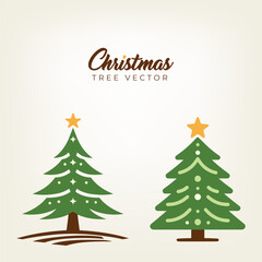 Colorful Christmas tree. Christmas concept.