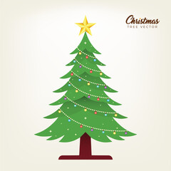 Colorful Christmas tree. Christmas concept.