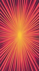 Obraz premium Radial sunburst pattern in warm gradient colors