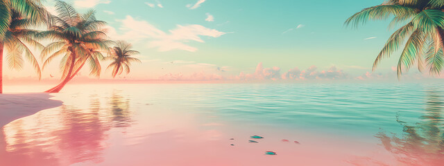 Pastel Beach at Dawn