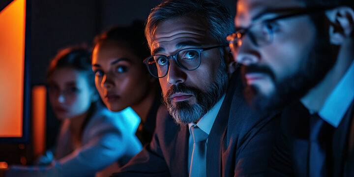 FBI's Cybercrime Defense: A team of experts, eyes glued to monitors, working to thwart a global hacking attack.