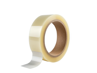 Roll of Adhesive Tape on Dispenser Isolated on White or Transparent PNG
