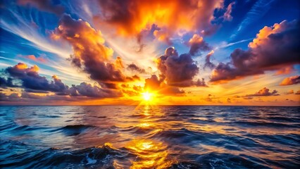 Sunset Over Ocean