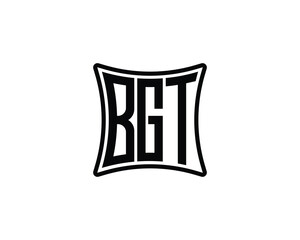 B G T logo design vector template.