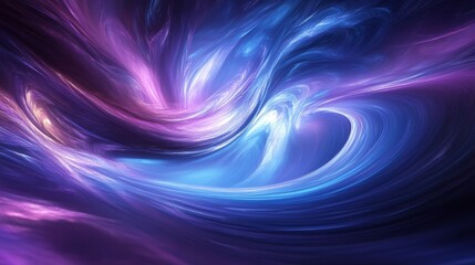 Abstract swirling galaxy with vibrant colors, cosmic energy concept