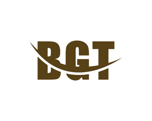 B G T logo design vector template.