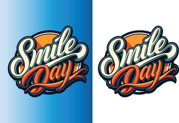 World smile day typography t-shirt design vector
