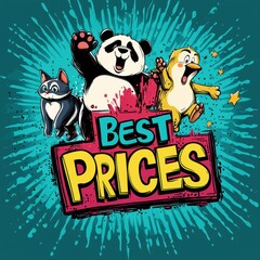 Furry Friends Race to Best Prices Banner in Black Friday Sale with Copy Space for Text
