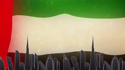 UAE 53rd National Day  - United Arab Emirates- Motion Design Background - Graphic Animation
