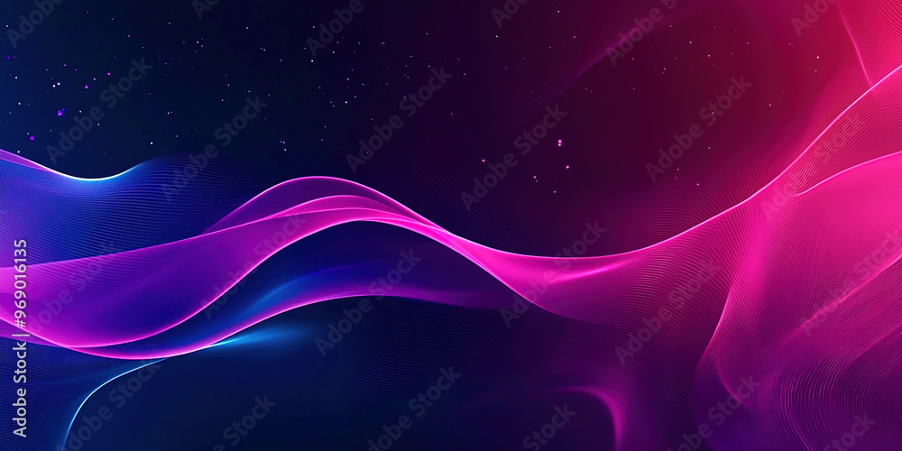 Poster soft waves abstract background
