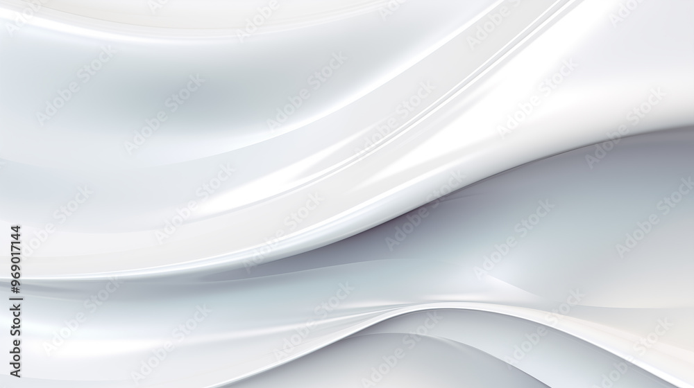 Fototapete abstract soft shiny white gray wavy line background graphic design. elegant white gray modern archit