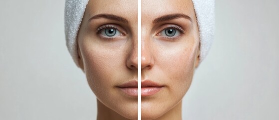 The woman on the left has a more youthful appearance