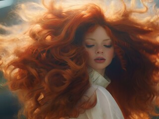 Fototapeta premium hair, woman
