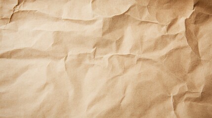 Fototapeta premium Textured crumpled brown paper background, adding depth and warmth to designs.