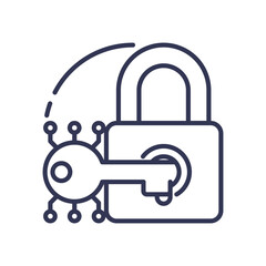 Illustration of a padlock symbolizing security and access control.