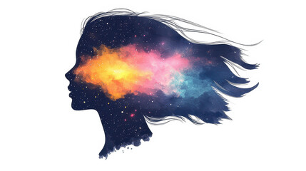 Explore the beauty of creativity through a vibrant galaxyfilled mind, showcasing the depth of imagination and inspiration.