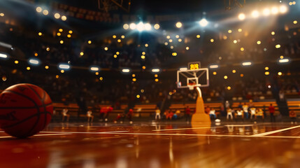 Scoring the winning points in a basketball game.