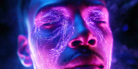 Technological Transcendence: A human mind uploading itself into a computer, achieving immortality.