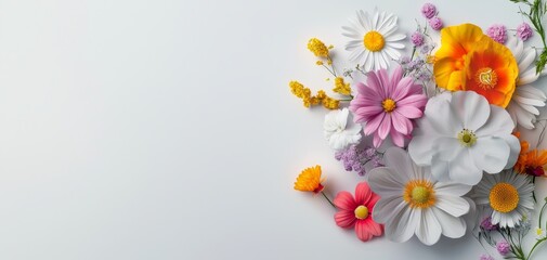 A 3D effect collage where flowers appear to pop off the page, creating a sense of depth and movement