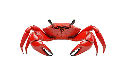 Red Crab Isolated on White Background
