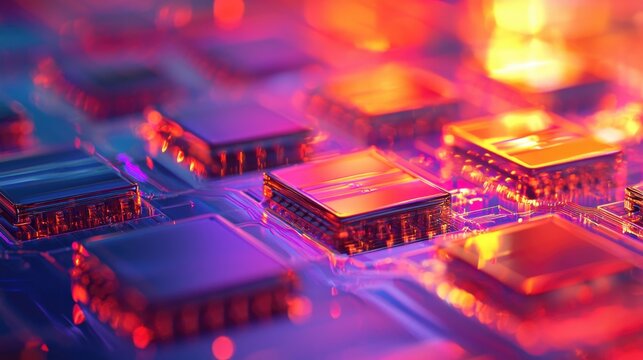 Macro view of MEMS microelectromechanical systems