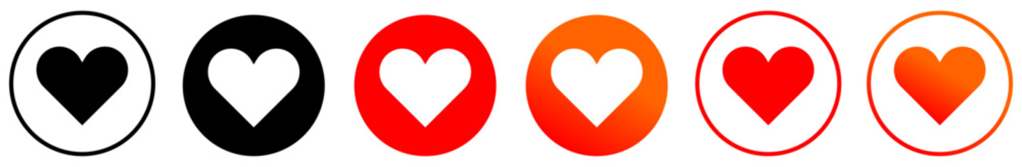 Like icon or Heart symbol. Vector