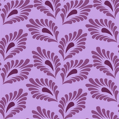 Seamless vector pattern print wallpaper background with paisley ornament ethnic art decor design 