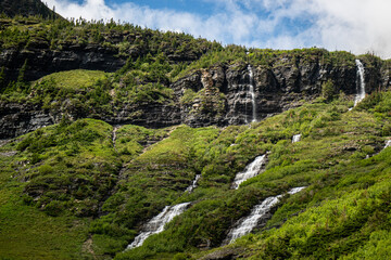 Bird Woman Falls Overlook, Glacier national park, Montana, USA, August 2024