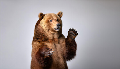 Standing Brown Bear With Arms