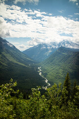 Bird Woman Falls Overlook, Glacier national park, Montana, USA, August 2024