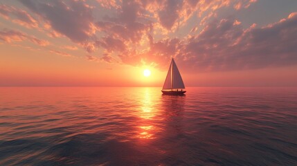 Sailboat at Sunset