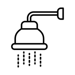 Shower head line icon