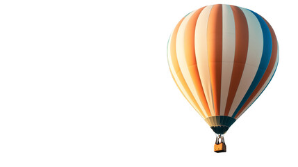Fototapeta premium Colorful Hot Air Balloon Over Abstract Pattern