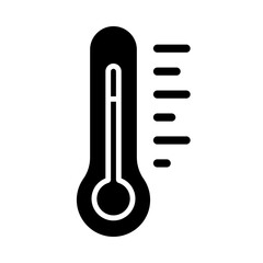 Thermometer glyph icon