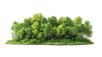 Digital Glitch Forest Landscape