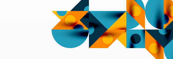 Trendy triangles lines, round elements and circles. Vector Illustration For Wallpaper, Banner, Background, Card, Book Illustration, landing page