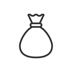 Money bag with coins. Money bag icon. Income growth. Business and finance. Cash icon. Money icon. Cash back. Investment. Cartoon money bag. Bag of coins. Financial savings. Payment. Game. Treasures  