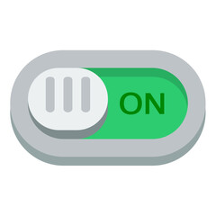 Off On On Off Switch. Vector Icon Button