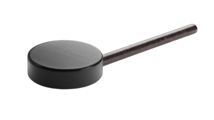 Black Wooden Hammer with Abstract Pattern