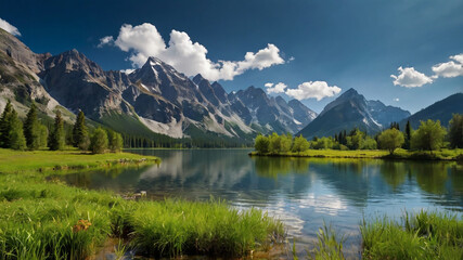 the background is cool and calm natural scenery