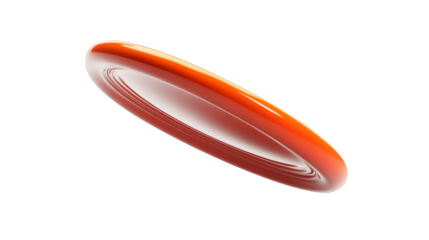 Abstract Red Disc on Pixelated Background