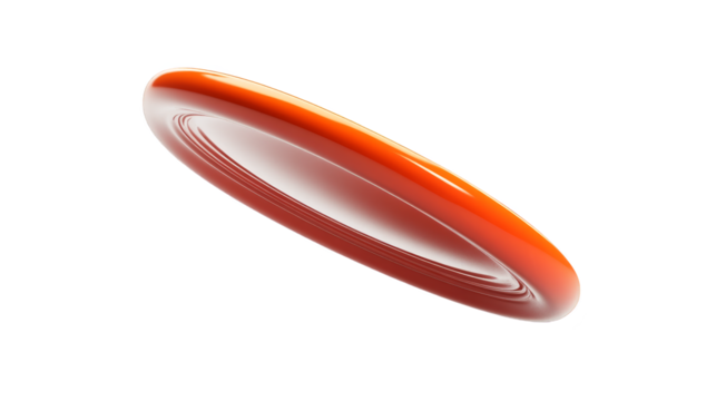 Abstract Red Disc on Pixelated Background