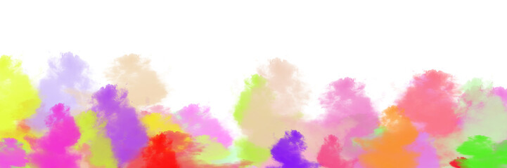 cut out 3d rendering png file of multicolour colour splash paint abstract brush strock modern artwork texture on transparent backround