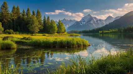Fototapeta premium the background is cool and calm natural scenery