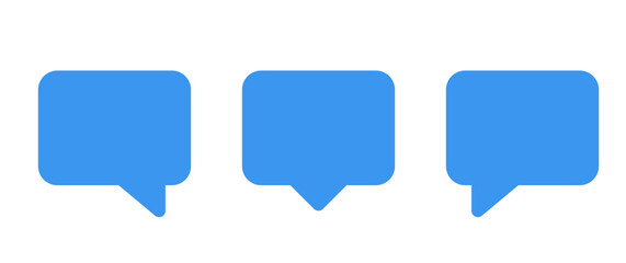 Chat icon message. Online message speech bubble social media app. Web chat sign.