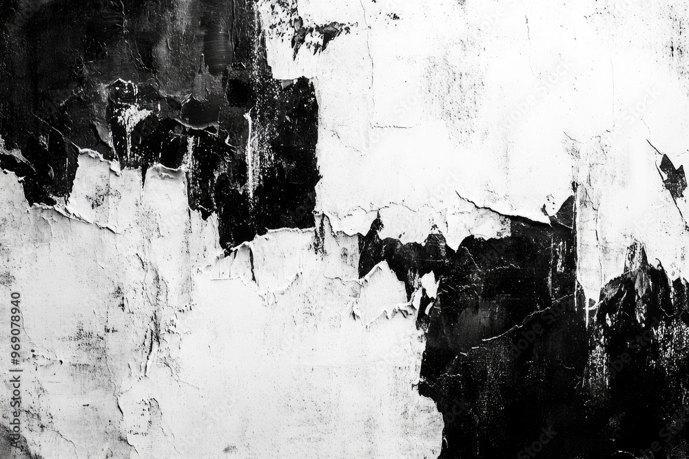 Canvas Prints abstract black and white textured background with a surreal grunge effect