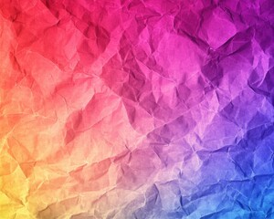 Fototapeta premium Vibrant gradient grunge backdrop perfect for 2D illustrations banners wallpapers or covers featuring a textured crumpled paper effect